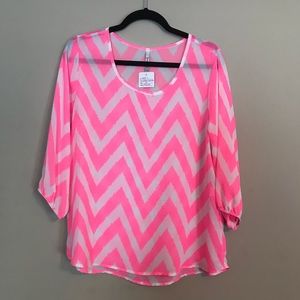 NWT chevron print top